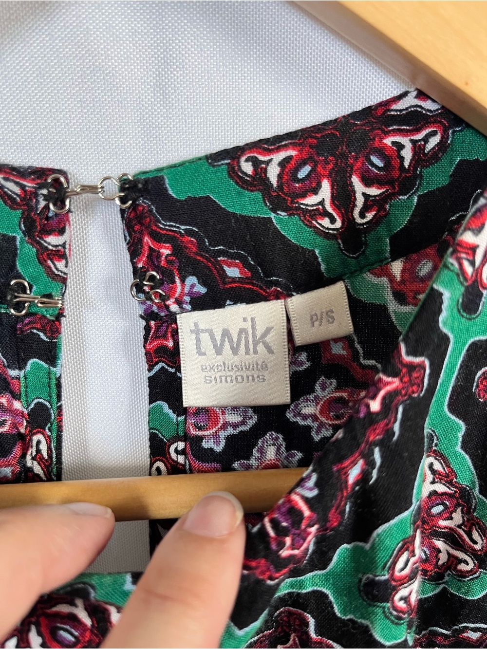 Twik Black, Green & Red Printed Camisole Top